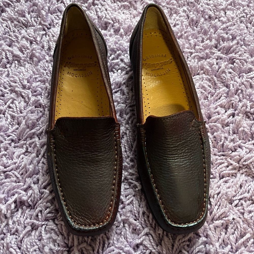 Vintage Brown Leather Loafers